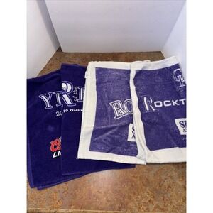 2009  & 2012 Colorado Rockies MLB Rally Towels Lot Of 4